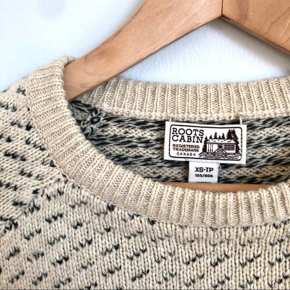 Roots Cabin Wool Blend Crew Neck Sweater - Picture 4 of 7